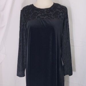 Diane von Furstenberg Black Velvet Dress